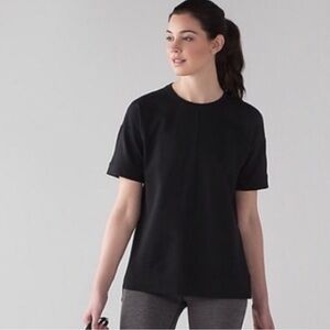 lululemon Cut Above Tee in Black sz 12